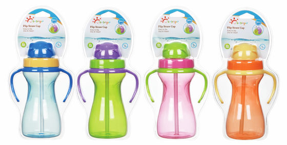 Renversez non le bébé libre de BPA 9oz 290ml a pesé Straw Cup