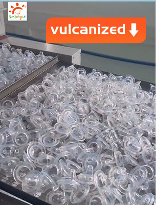 Tête en silicone pour bébé en forme ronde emballée individuellement