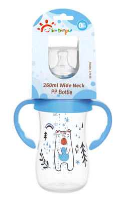 Bouteille à large cou en PP de 260 ml