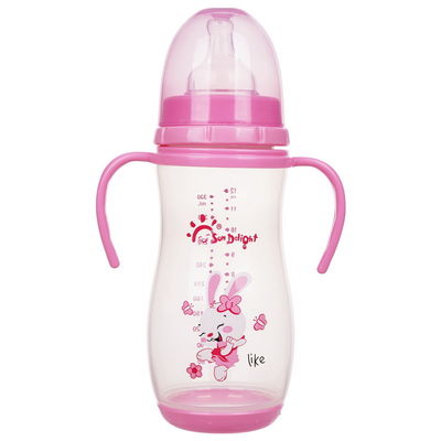 Biberon de double de la poignée pp 12oz 330ml de cou bébé large d'arc
