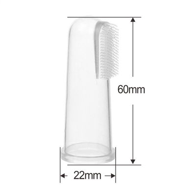 Brosse infantile de Teether de bébé de brosse à dents de silicone de doigt de bébé