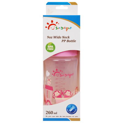 biberon de cou de 9oz 260ml de bébé large de l'arc pp