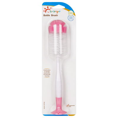 Brosse de biberon et de trayon de bébé bas d'éponge d'aspiration