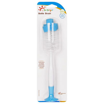 Brosse de biberon et de trayon de bébé bas d'éponge d'aspiration