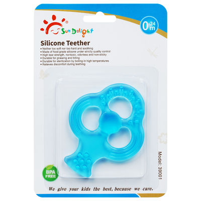 Silicone inodore Teether de bébé de 3 mois de force de larme