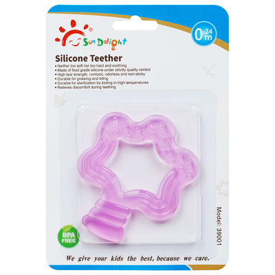 Silicone inodore Teether de bébé de 3 mois de force de larme