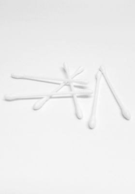 Coton 100% 100 bourgeons en plastique de coton de sécurité de bébé de bâton de PCs