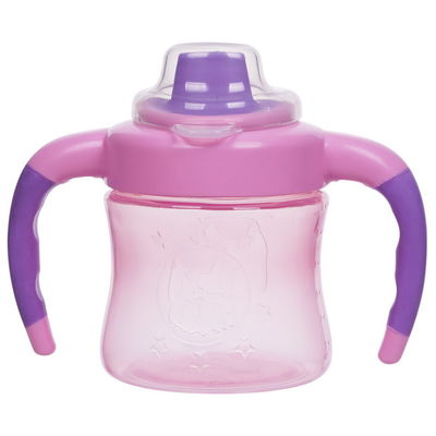 Non double poignée de flaque 6 mois tasse de Sippy de 6 filles d'once