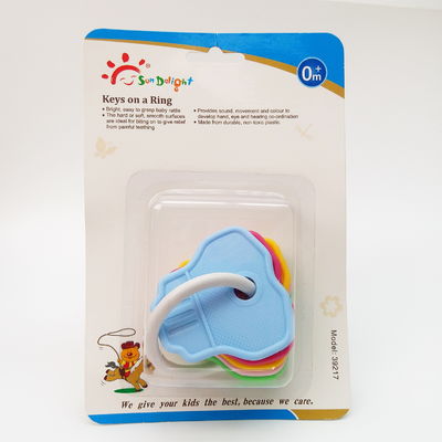 3 mois non toxique pp Ring Baby Teether Keys