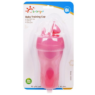 6oz 180ml renversent non la tasse sûre libre de Sippy de 6 mois de BPA