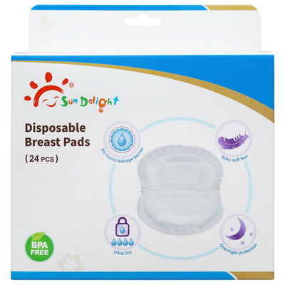 les soins 24pcs capitonnent les protections jetables de sein de pâte de bois
