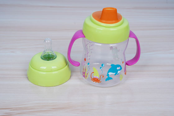 Renversez non 2 dans 1 mois libre de BPA 6 tasse de Sippy de bébé de 6 onces