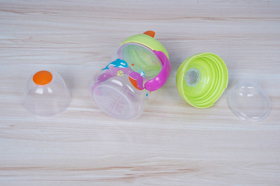 Renversez non 2 dans 1 mois libre de BPA 6 tasse de Sippy de bébé de 6 onces