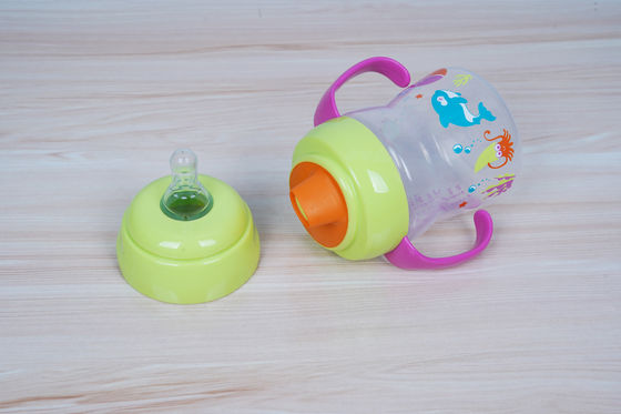 Renversez non 2 dans 1 mois libre de BPA 6 tasse de Sippy de bébé de 6 onces