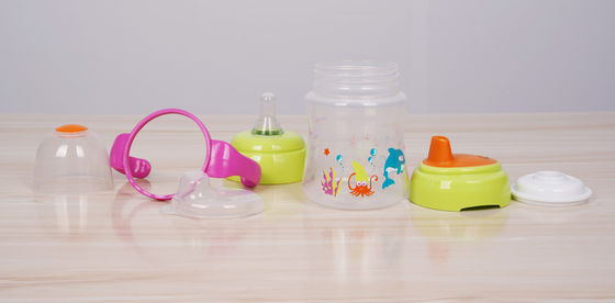 Renversez non 2 dans 1 mois libre de BPA 6 tasse de Sippy de bébé de 6 onces