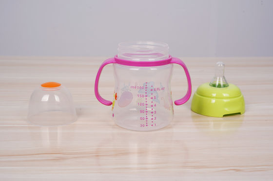 Renversez non 2 dans 1 mois libre de BPA 6 tasse de Sippy de bébé de 6 onces