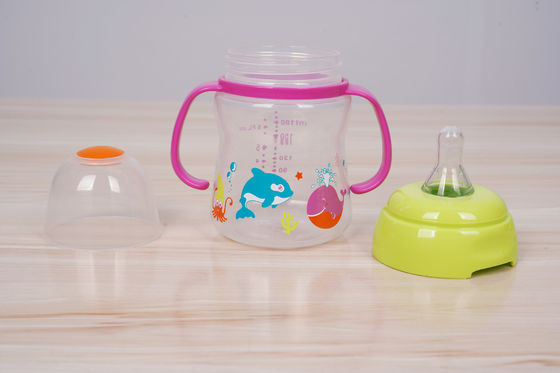 Renversez non 2 dans 1 mois libre de BPA 6 tasse de Sippy de bébé de 6 onces