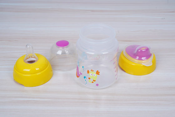2 dans 1 mois libre de l'aspiration BPA de mamelon 6 tasse de Sippy de bébé de 6 onces