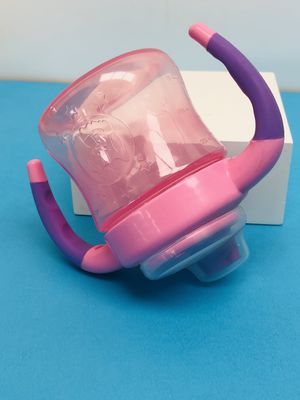 Non double poignée de flaque 6 mois tasse de Sippy de 6 filles d'once