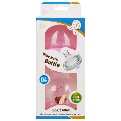 biberon de cou de 6oz 160ml d'arc de lait large de bébé