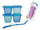 Conteneurs en plastique hermétiques libres de congélateur de stockage d'aliment pour bébé de BPA