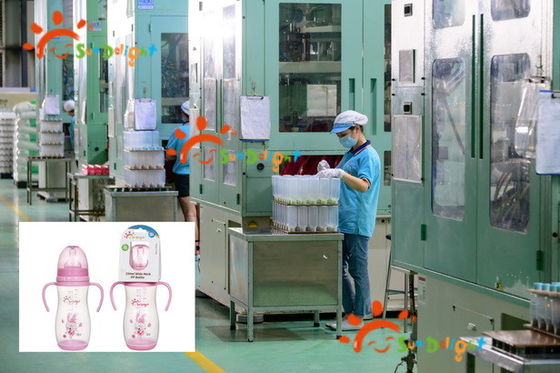 Le silicone large pp du cou 12oz 330ml courbent biberon de bébé