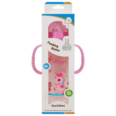 biberon de bébé nouveau-né de 8oz 240ml avec la double poignée pp