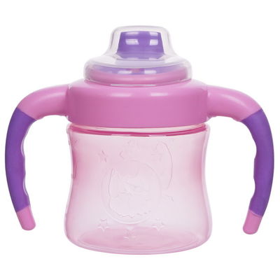 Non double poignée de flaque 6 mois tasse de Sippy de 6 filles d'once