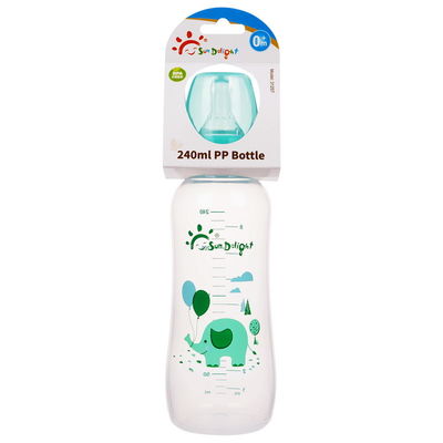 biberons infantiles du polypropylène 8oz 240ml de 110℃ 120℃ pp